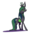 Size: 960x1088 | Tagged: safe, artist:karzahnii, queen chrysalis, changeling, changeling queen, g4, crown, female, jewelry, redesign, regalia, solo