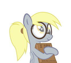 Size: 3775x3375 | Tagged: safe, artist:shyview, derpy hooves, pegasus, pony, g4, book, cute, derpabetes, female, glasses, high res, mare, meganekko, nerd, nerd pony, simple background, solo, transparent background, vector