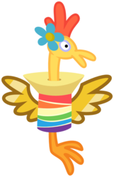 Size: 803x1244 | Tagged: safe, artist:poniiandii, boneless, g4, it ain't easy being breezies, compilation, flower, fusion, no pony, rainbow thread, rubber chicken, simple background, svg, transparent background, vector, wonderbolt badge