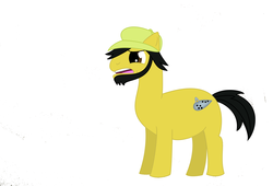 Size: 2550x1732 | Tagged: safe, artist:allarric, pony, hat, jontron, ponified, solo