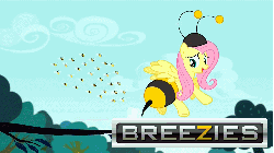 Size: 495x278 | Tagged: safe, edit, edited screencap, screencap, fluttershy, bee, breezie, g4, it ain't easy being breezies, animal costume, animated, bee costume, beekini, brazzers, butt, butt shake, clothes, costume, female, flutterbee, parody, plot