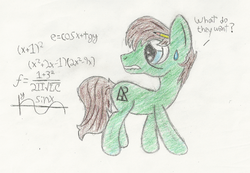 Size: 601x416 | Tagged: safe, artist:crunchpony, oc, oc only, solo, traditional art