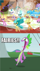 Size: 551x969 | Tagged: safe, spike, breezie, fairy, g4, it ain't easy being breezies, denzel crocker, fairy godparents!, image macro, meme, pokémon, pokémon x and y, the fairly oddparents