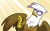 Size: 326x199 | Tagged: safe, artist:johnjoseco, gilda, griffon, g4, cropped, female, gildaface, mother of god, reaction image, solo