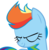 Size: 3000x3057 | Tagged: safe, artist:firestormdangerdash, rainbow dash, pegasus, pony, g4, bust, eyes closed, female, simple background, smiling, solo, transparent background