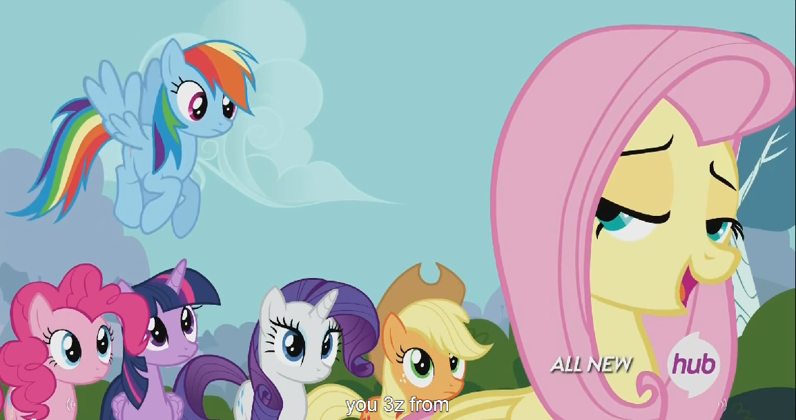 Safe Screencap Applejack Fluttershy Pinkie Pie Rainbow