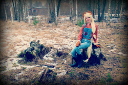 Size: 4898x3265 | Tagged: safe, artist:sewingintherain, applejack, human, g4, cosplay, irl, irl human, overalls, photo, solo