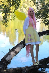 Size: 1066x1600 | Tagged: safe, artist:sewingintherain, fluttershy, human, g4, cosplay, irl, irl human, photo, solo