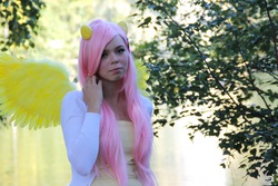Size: 1600x1066 | Tagged: safe, artist:sewingintherain, fluttershy, human, g4, cosplay, irl, irl human, photo, solo