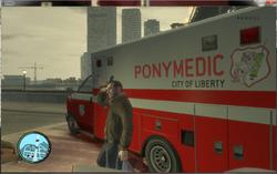 Size: 960x603 | Tagged: safe, artist:wolfe-inugami, nurse redheart, g4, ambulance, game mod, grand theft auto, gta iv, liberty city, mod, niko bellic