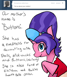 Size: 680x780 | Tagged: safe, artist:moonblizzard, cookie crumbles, g4, ask, rarity answers, solo, tumblr