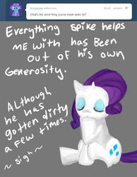 Size: 700x900 | Tagged: safe, artist:moonblizzard, rarity, g4, ask, female, rarity answers, solo, tumblr