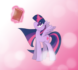 Size: 1779x1598 | Tagged: safe, artist:repoisn, twilight sparkle, alicorn, pony, g4, book, female, magic, mare, solo, twilight sparkle (alicorn)