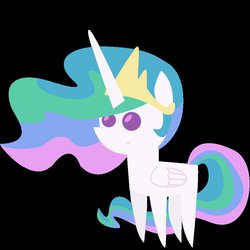 Size: 894x894 | Tagged: safe, artist:rainbowderp98, princess celestia, pony, g4, .svg available, bbbff, female, pointy ponies, solo, vector