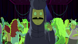 Size: 1000x563 | Tagged: safe, bob belcher, bob's burgers, brony, cosplay, rave, reference