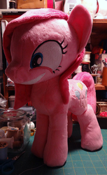 Size: 490x800 | Tagged: safe, artist:appledew, pinkie pie, g4, insanity, irl, photo, pinkamena diane pie, plushamena, plushie