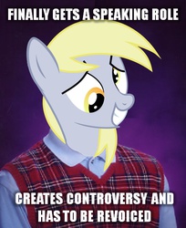 Size: 475x583 | Tagged: safe, derpy hooves, pegasus, pony, slowking, g4, bad luck brian, derpygate, exploitable meme, female, image macro, mare, meme