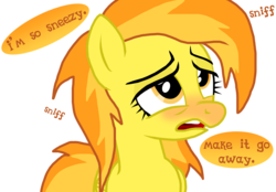 Size: 3612x2516 | Tagged: source needed, useless source url, safe, artist:masterxtreme, spitfire, pegasus, pony, g4, blushing, cute, eyes rolling back, female, high res, mare, monochrome, pre sneeze, ready to sneeze, red nosed, simple background, sneezing, sneezing fetish, sneezy, solo, text, thunderbolt, transparent background, vector