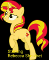 Size: 97x120 | Tagged: safe, applejack, doctor whooves, fluttershy, pinkie pie, rainbow dash, spike, sunset shimmer, time turner, dragon, earth pony, pegasus, pony, unicorn, g4, animated, applejack's hat, cowboy hat, credits, cutie mark, female, final season, hat, male, mare