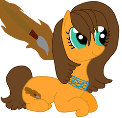 Size: 500x481 | Tagged: safe, artist:mlploverandsoniclover, oc, oc only, oc:golden bristle, earth pony, pony, solo