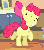 Size: 352x400 | Tagged: safe, screencap, apple bloom, earth pony, pony, g4, season 4, somepony to watch over me, adorabloom, animated, cute, dancing, female, filly, gif, hnnng, solo, trotting, trotting in place, weapons-grade cute