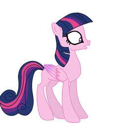 Size: 3945x4000 | Tagged: safe, artist:mlploverandsoniclover, oc, oc only, g4, three's a crowd, alternate hairstyle, cadlight, mane swap, not twilight sparkle, simple background, solo, vector, white background