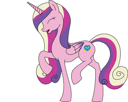 Size: 4328x3458 | Tagged: safe, artist:clethejoker, princess cadance, alicorn, pony, g4, female, mare, simple background, solo