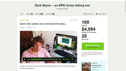 Size: 1366x768 | Tagged: safe, dark skyes, drama, its a trap!, kickstarter, ruse, scam, video