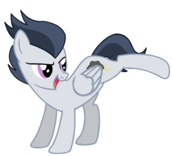 Size: 3395x3068 | Tagged: safe, artist:dreamcasterpegasus, rumble, g4, bucking, high res, male, older, simple background, solo, transparent background