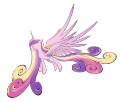 Size: 9000x7500 | Tagged: safe, artist:flamevulture17, princess cadance, alicorn, pony, g4, absurd resolution, female, long mane, long tail, simple background, solo, tail, transparent background, vector