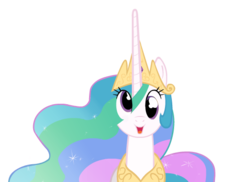 Size: 550x400 | Tagged: safe, artist:henbe, princess celestia, alicorn, pony, g4, derp, derpestia, derplestia, female, mare, simple background, solo, transparent background