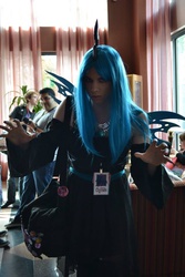 Size: 640x960 | Tagged: safe, artist:mrswampfire3005, queen chrysalis, human, g4, cosplay, irl, irl human, photo