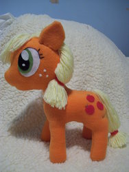 Size: 900x1196 | Tagged: safe, artist:pinkamoone, applejack, g4, irl, photo, plushie