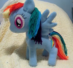 Size: 900x836 | Tagged: safe, artist:pinkamoone, rainbow dash, g4, irl, photo, plushie