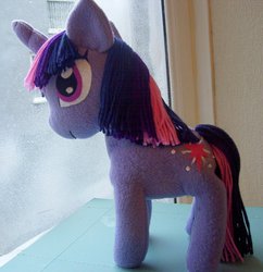 Size: 900x928 | Tagged: safe, artist:pinkamoone, twilight sparkle, g4, irl, photo, plushie