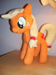 Size: 900x1196 | Tagged: safe, artist:pinkamoone, applejack, g4, irl, photo, plushie