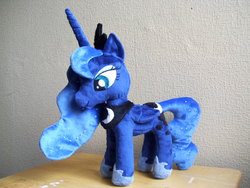 Size: 2848x2144 | Tagged: safe, artist:pinkamoone, princess luna, g4, high res, irl, photo, plushie, solo