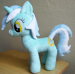 Size: 2094x2068 | Tagged: safe, artist:pinkamoone, lyra heartstrings, g4, high res, irl, photo, plushie