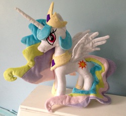 Size: 1445x1331 | Tagged: safe, artist:pinkamoone, princess celestia, g4, irl, photo, plushie