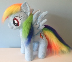 Size: 1445x1256 | Tagged: safe, artist:pinkamoone, rainbow dash, g4, irl, photo, plushie