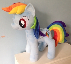 Size: 738x662 | Tagged: safe, artist:pinkamoone, rainbow dash, g4, irl, photo, plushie