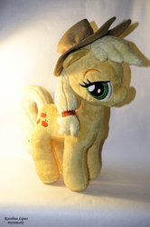 Size: 662x1000 | Tagged: safe, artist:pinkamoone, applejack, g4, irl, photo, plushie