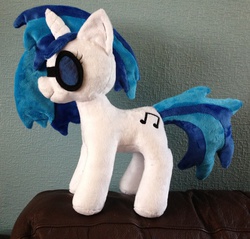 Size: 1385x1324 | Tagged: safe, artist:pinkamoone, dj pon-3, vinyl scratch, g4, irl, photo, plushie