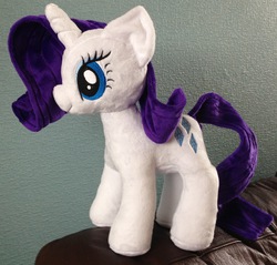 Size: 1356x1294 | Tagged: safe, artist:pinkamoone, rarity, g4, irl, photo, plushie