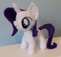 Size: 2586x2406 | Tagged: safe, artist:pinkamoone, rarity, g4, high res, irl, photo, plushie
