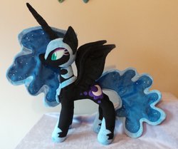 Size: 1024x857 | Tagged: safe, artist:pinkamoone, nightmare moon, g4, irl, photo, plushie, solo