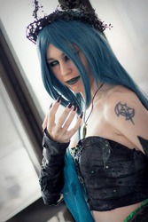 Size: 640x960 | Tagged: safe, artist:lord-azeran, queen chrysalis, human, g4, cosplay, irl, irl human, photo, solo