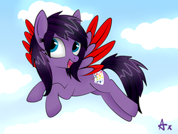 Size: 6666x5000 | Tagged: safe, artist:axioma_dice, oc, oc only, pony, absurd resolution, cloud, cloudy, sky, solo