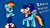 Size: 1190x672 | Tagged: safe, artist:sheandog, rainbow dash, centaur, hybrid, g4, crossed arms, crossover, dialogue, male, open mouth, simple background, sonic the hedgehog, sonic the hedgehog (series), what has science done