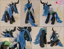 Size: 3124x2389 | Tagged: safe, artist:sewberrygarden, queen chrysalis, g4, high res, irl, photo, plushie, solo